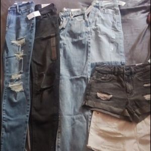 Women’s pac sun jean and shorts lot nwt size 24 or 1